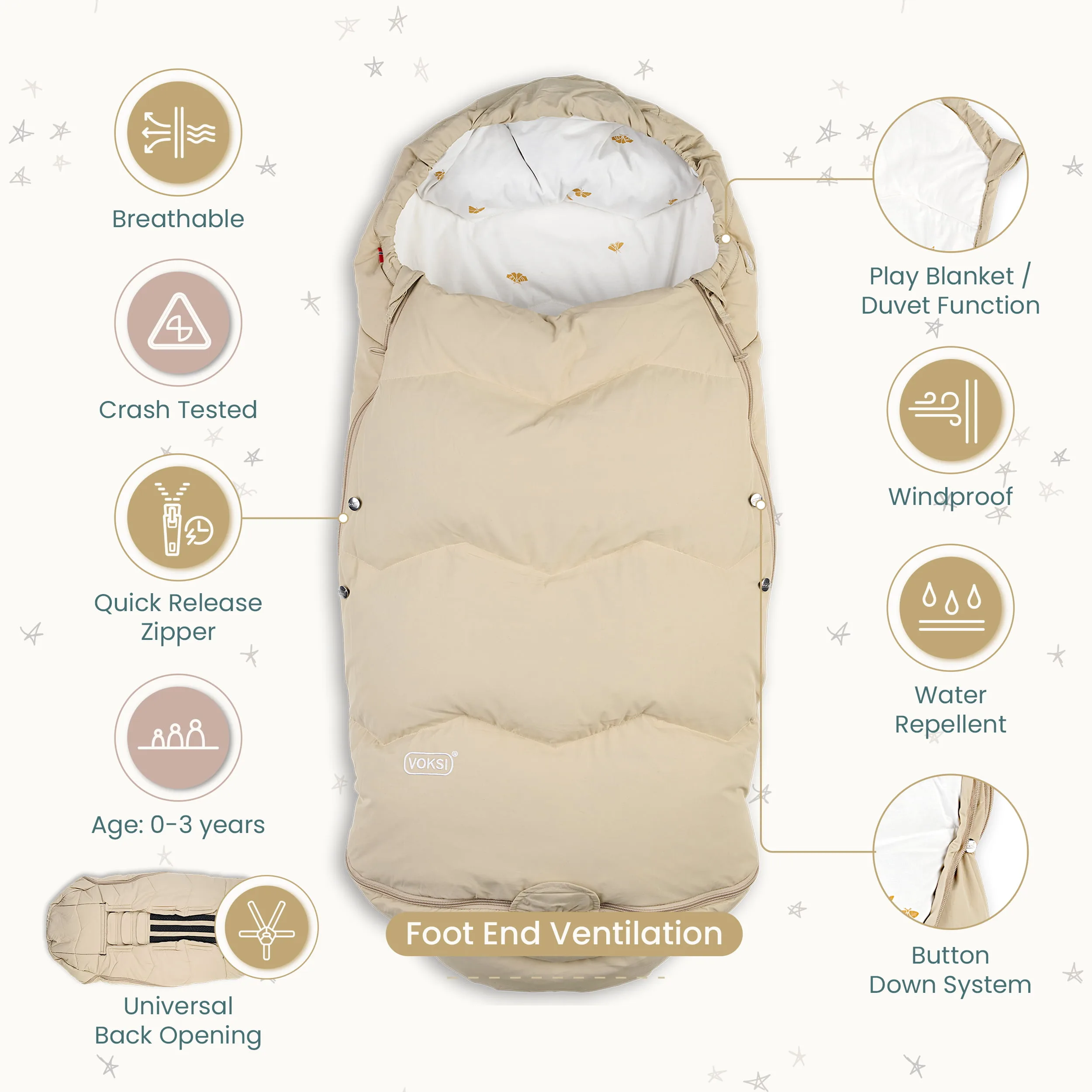 Voksi® Explorer Baby Sleeping Bag - Image 15